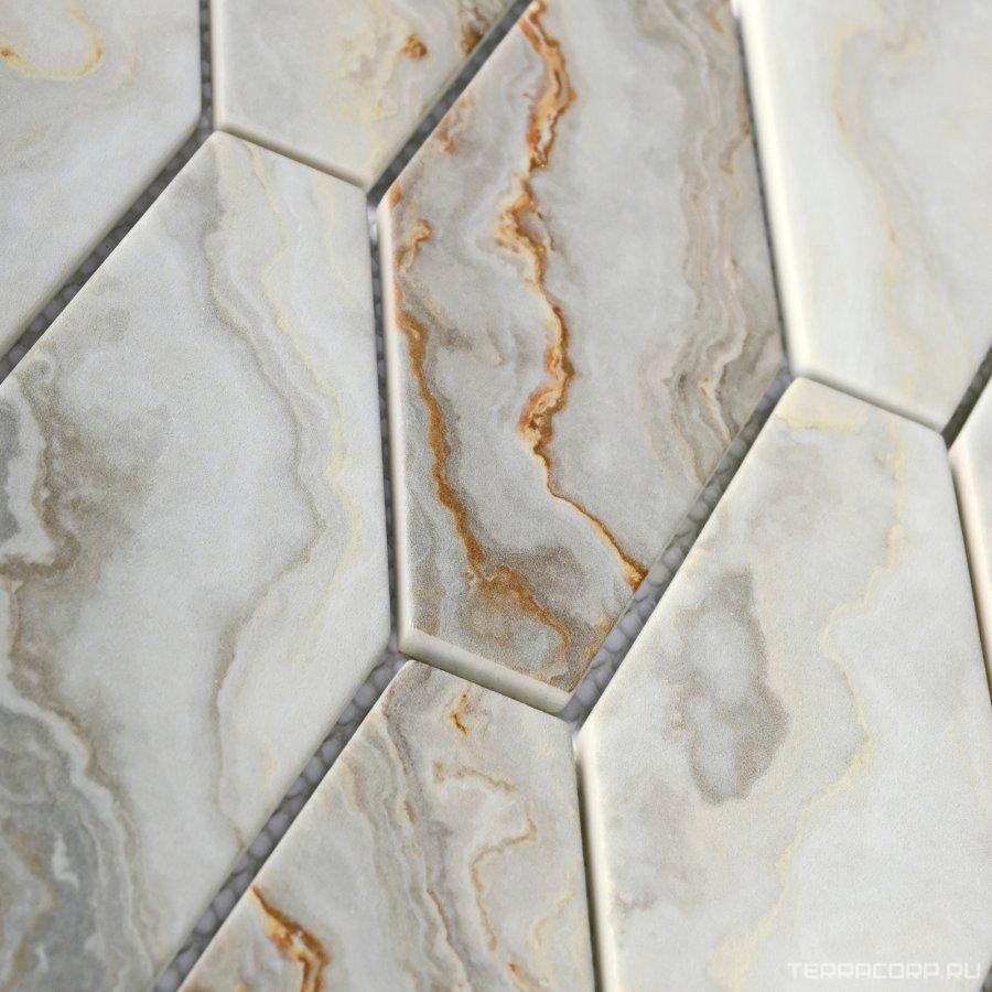 Мозаика Bonaparte Керамическая мозаика Fontana Great (6x151.6x62.18) 30.7x27.1 Белый, фото 4