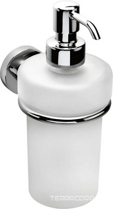 Дозатор настеный (стекло мат., держ. цв.хром),  ZZ Colombo Basic B9332