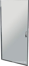 Дверь для душа, в нишу 75хh190см, распашная, реверсивная, (стекло прозрачн.5мм, фурн.цв.хром), Uno ZZ