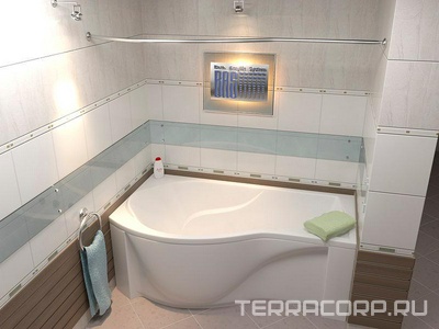 Ванна акриловая  170х80 см, левая (БЕЗ каркаса n039643 и сифона 19649) Bas Капри В 00015