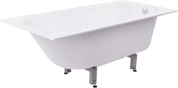 Ванна из искусственного камня 169,5х74,6х h66 см, без сифоны, ножки в комплекте, цв.белый глянец Aqua de Marco Verona 1170WVER/1175WVER/1170WVER_GEL