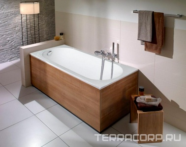 Ванна из искусственного камня 169,5х74,6х h66 см, без сифоны, ножки в комплекте, цв.белый глянец Aqua de Marco Verona 1170WVER/1175WVER/1170WVER_GEL