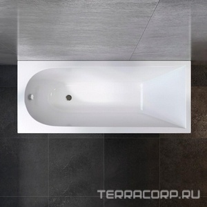 Ванна акриловая 170х70 см (без каркаса, панели и сифона),  AMPM Spirit W72A-170-070W-A2