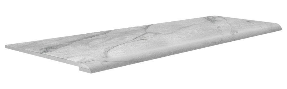 Ступени Kerama Marazzi Монте Тиберио Ступень Double стандарт Проходная обрезной (n049045) ZZ60x119.5 Белый, фото 3