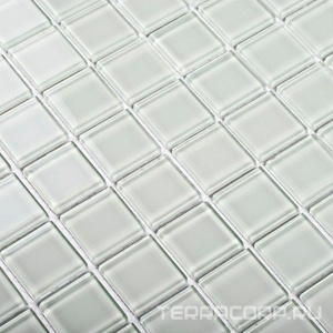 Мозаика Bonaparte Мозаика стеклянная White glass (25x25x4) 30x30 Комбинированный 