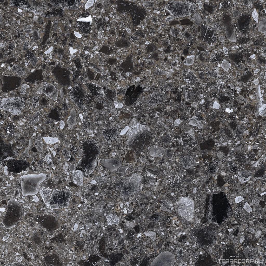 Керамогранит Kerranova Terrazzo Керамогранит K-333/LR Dark GreyXX 60х60 Серый, фото 3