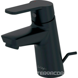 Смеситель для раковины, донный клапан в компл, цв. черный матовый Jacob Delafon Aime E29869-BL