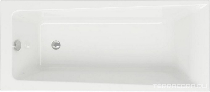 Ванна акриловая  160x70 см, БЕЗ каркаса и слива-перелива, белая ZZ Cersanit Lorena 63322
