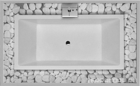 Ванна акрил. 232х142х60см. на подд. с камнями  ZZ Duravit Starck X 700061 00 0 00 1000