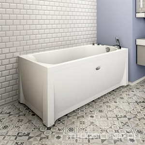 Ванна акриловая "",1680х700x480 мм, БЕЗ каркаса, слива-перелива и панели, белая Radomir Николь 2-01-0-0-1-240Ч