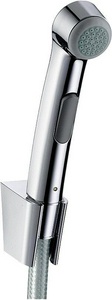 Гигиенический душ, (лейка с кнопкой, кронштейн, шланг 125см, 1/2), (цв.хром), Hansgrohe ZZ Hansgrohe Универсал 32129000