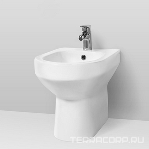 Биде напольное, , h420*520*350 мм, белое ZZ AMPM Spirit C703111WH