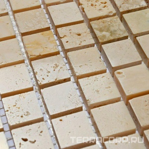 Мозаика Bonaparte Керамическая мозаика Valencia-15 (7x15x15) 30.5x30.5 Бежевый 