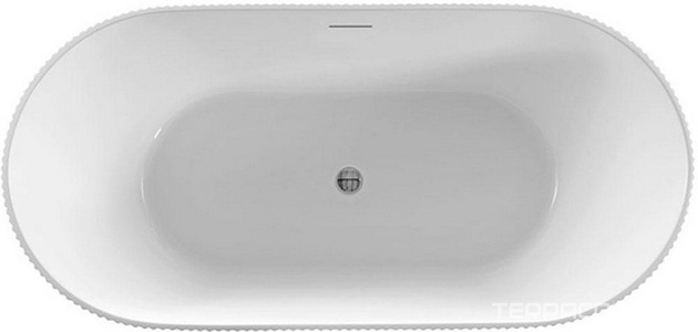 Ванна 1700х800хh580мм, отдельностоящая, интегрир.слив перелив, д/к цв.хром в компл.,(акрил цв.белый), Vincea ZZ Vincea Ванны VBT-426-1700