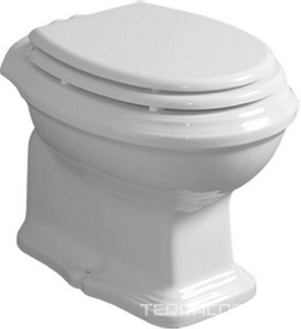 Чаша унитаза 470х365мм, выпуск в стену, для встр.в стену, "Среднего" и "Высокого" бачка, БЕЗ сиденья и крепл. к полу, (цв. белый), Arcadе Simas Arcade AR 811