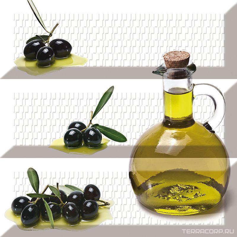 Керамическая плитка Absolut Keramika Monocolor 10x30 Composicion Olives 04 KL30x30 Комбинированный, фото 3