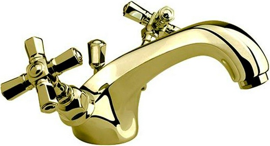 Смеситель для раковины, с д/к, (цв. золото),  ZZ Nicolazzi Teide Four 1932 GO 45