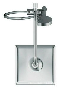 Душевая стойка БЕЗ смесителя, ручной + верхний душ, шланг -150 см, цв. хром Cersanit NENO 63477