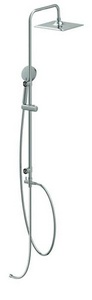 Душевая стойка БЕЗ смесителя, ручной + верхний душ, шланг -150 см, цв. хром Cersanit NENO 63477