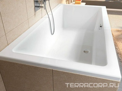 Ванна 190х80см, без ножек/рамы, панелей, слива-перелива, (акрил цв.белый),  ZZ Riho Lusso B015001005