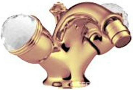 Смеситель для биде, с д/к, (цв. золото),  ZZ 3M Okay Swarovski 4624 DD