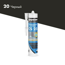 Эластичная силиконовая затирка CS 25, черный (20) 280мл.