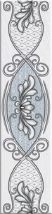 Керамическая плитка Azori Chateau Бордюр  Grey "Classic"XX 4.7x20.1 Комбинированный 
