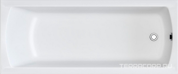Ванна прямоугольная "Modern" 170x75 см акриловая, ГМ (041236; Ar, сф, рск), цвет белый ZZ