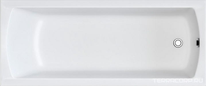 Ванна прямоугольная "" 170x75 см акриловая, ГМ (041236; Ar, сф, рск), цвет белый ZZ 1Marka Modern MODERN 170*75 ГМ