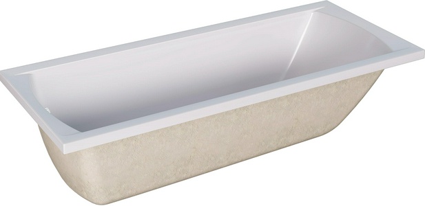 Ванна прямоугольная "" 170x75 см акриловая, ГМ (041236; Ar, сф, рск), цвет белый ZZ 1Marka Modern MODERN 170*75 ГМ