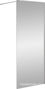 Душевая перегородка 1200хh1950мм, правая/левая, (стекло прозрачное 8мм, кронштейн, фурнит. цв.хром),  ZZ Cezares Liberta LIBERTA-L-1-TB-120-C-Cr