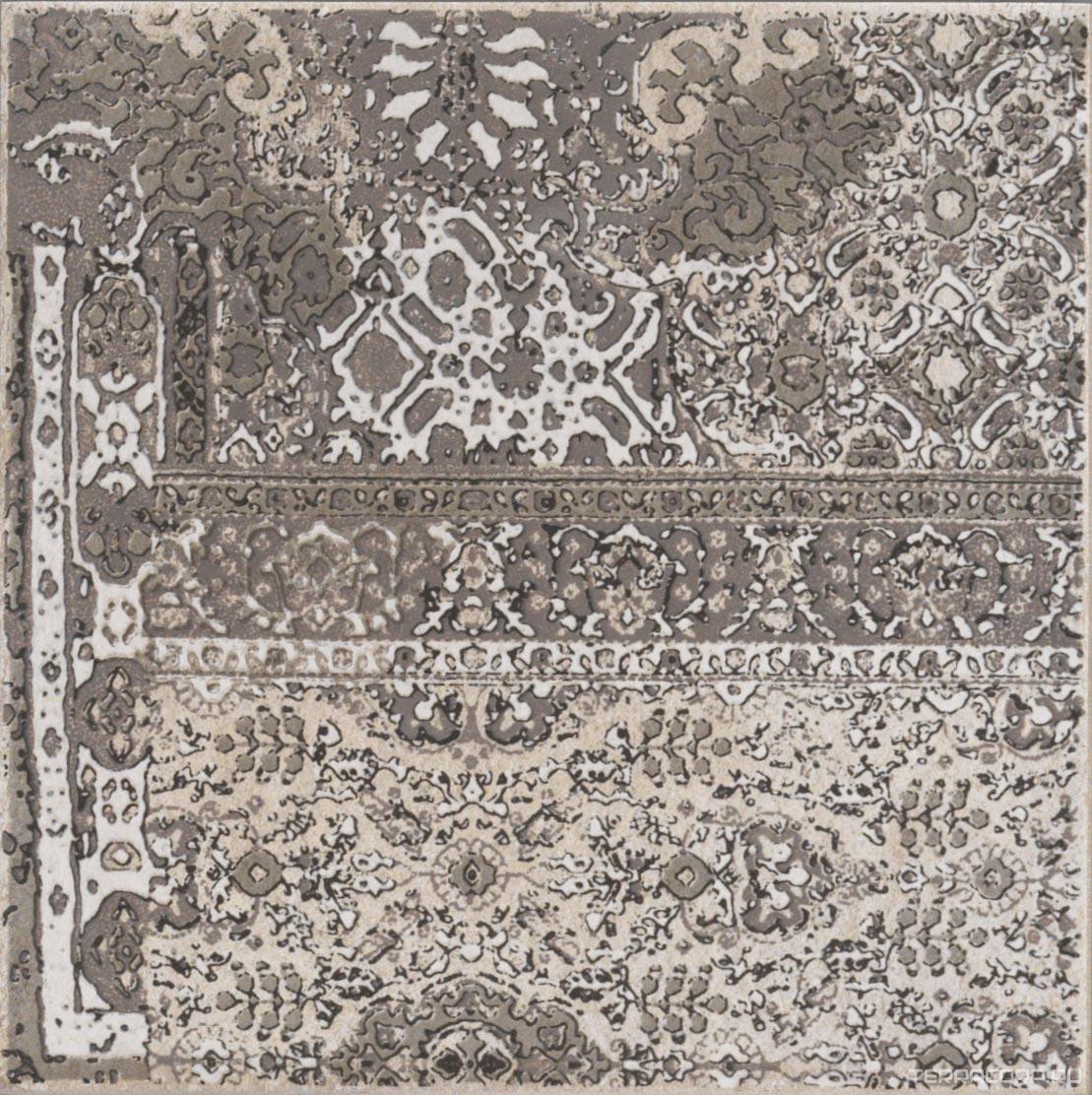 Керамогранит CIR Riabita Il Cotto Inserto Pattern Grey s/4 20x20 Серый, фото 4