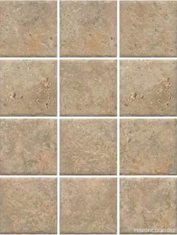 Мозаика Kerama Marazzi Брюссель (полотно из 12 частей 9,8х9,8) бежевый матовый30x40 Бежевый, фото 6