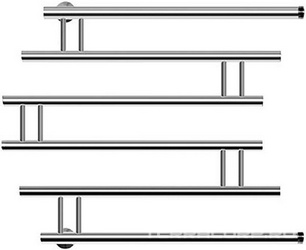 Полотенцесушитель "ПМ4" 600*700 мм, БЕЗ полочек, БЕЗ уголков, сгонов, хром ZZ