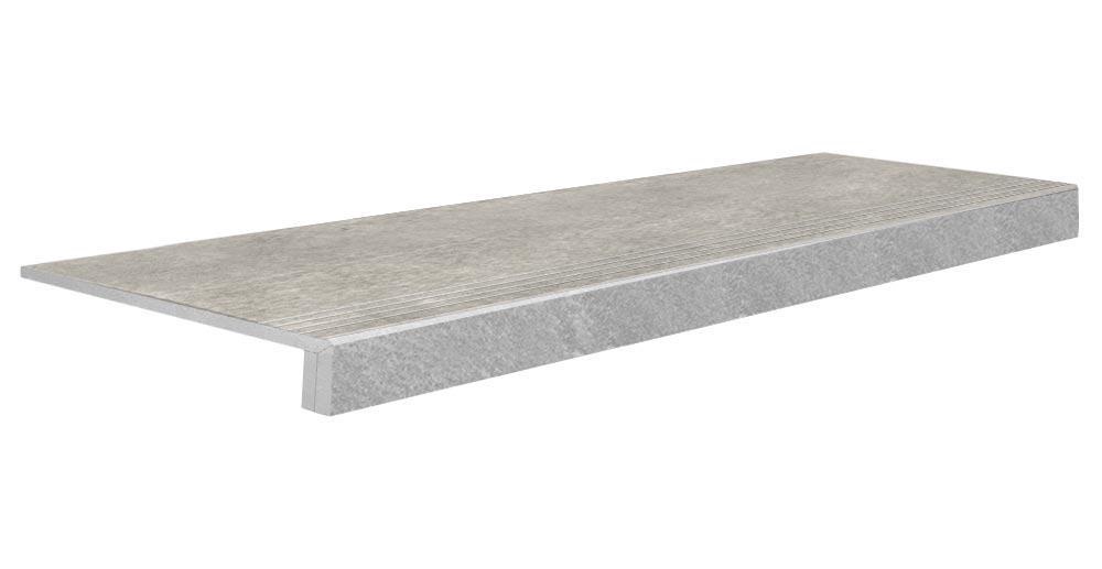 Ступени Grasaro Beton Ступень Евро Проходная Керамогранит G1102 MR мат.серый (n077887)ZZ40x87 Серый, фото 3