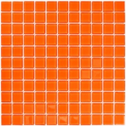 Orange glass  (25x25x4)  ZZ 30x30