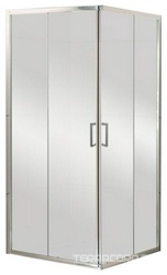 Душевой уголок 900х900хh1850мм, квадрат, (стекло прозрачное 5мм, фурн.цв.хром), Uno ZZ