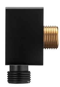 Шланговое подсоединение, квадр., 1/2, (цв.черный матовый), Platta ZZ Swedbe platta 5508B