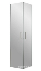 Дверь для душ. огр. ZA 90x90x190 см,  раздвижная,  профиль глянцевый хром, стекло прозрачное, покрытие BriteGuard ZZ