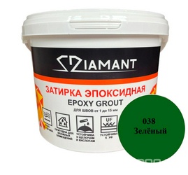 Затирка эпоксидная "Диамант" 038 зеленый, 1кг. ZZ