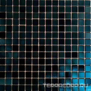 Мозаика Мастера Керамики Glass Мозаика RJ90 (чип 20x20) 30.5х30.5 Черный 
