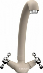 Смеситель Ulgran U-013(302) песочный, для кухонной мойки| 16x21x27