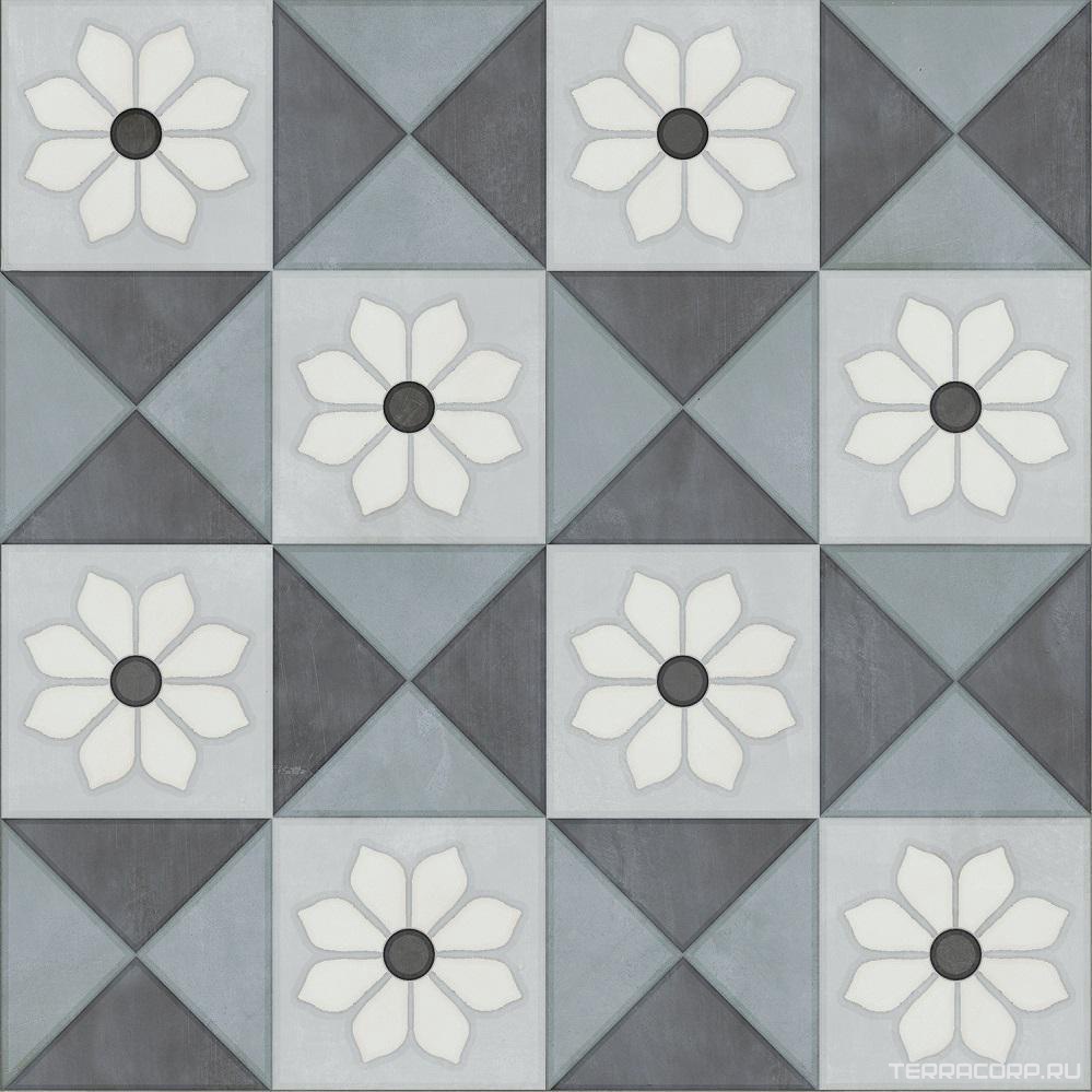 Керамическая плитка Kerama Marazzi Чементо Декор 8 матовый 20x20 Комбинированный, фото 7