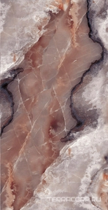 Керамогранит Fusure Ceramic Ariostocratic Style Light Luxury FSS12026 Pol KL 60x120 Коричневый 