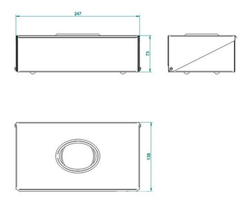 Салфетница 245х130хh70mm / возможен настенный монтаж (цв. латунь (Luxbrass))  ZZ THG Versailles G14-D03-00704