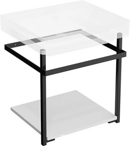 Металлическая структура  подвесная 50 см, без раковины, цв.черный матовый ZZ Kerama Marazzi PRO PRO.50.02\BLK.M