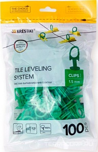 Укладка плитки Зажим + СВП PROFI 1.5мм (100 шт) 3dsvp 3D 