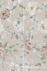 Керамическая плитка Kerama Marazzi Риккарди Панно  1 серый светлый матовый обрезной 80x120 Серый 