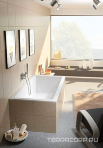 Ванна 170х75см, без ножек/рамы, панелей, слива-перелива, (акрил цв.белый), Lugo ZZ Riho lugo B132001005