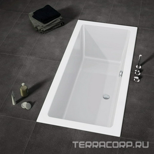 Ванна 170х75см, без ножек/рамы, панелей, слива-перелива, (акрил цв.белый), Lugo ZZ Riho lugo B132001005